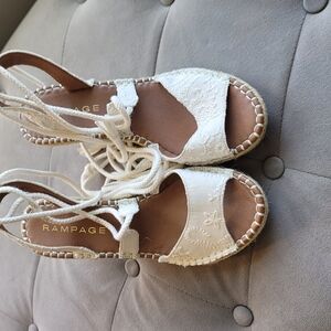 Rampage Women's White Sandals